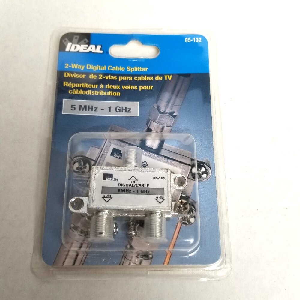 IDEAL 85-132 2-Way Digital Cable Splitter 5MHz-1GHz TV Satellite NEW